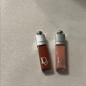 Dior Lip Gloss Duo - Brown and Pink